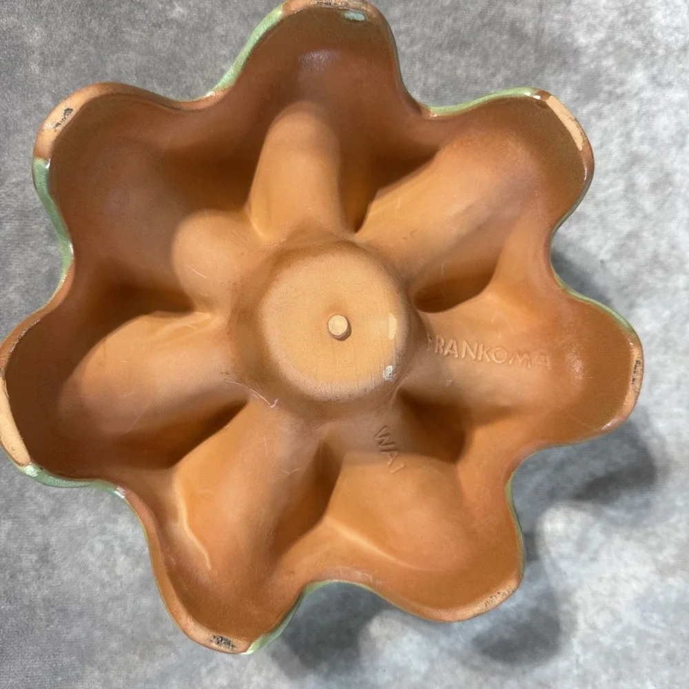 Frankoma WA1 Prairie Green Replacement Casserole Chafing Ceramic Warmer Base